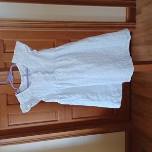 Kids Korner white eyelet toddler dress